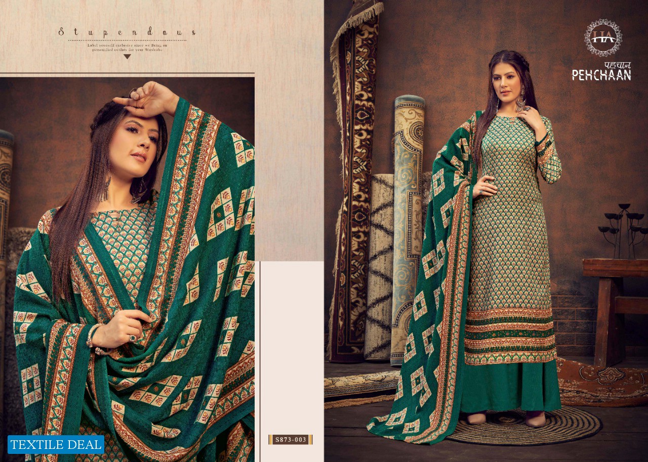 Harshit Pehchaan Wholesale Pure Pashmina Wool Salwar Kameez