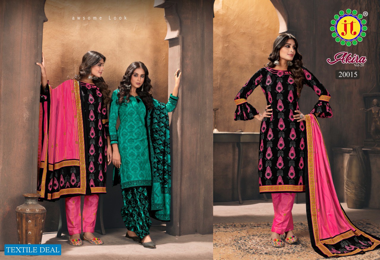 JT Akira Vol-20 Wholesale Pure Cotton Dress Material