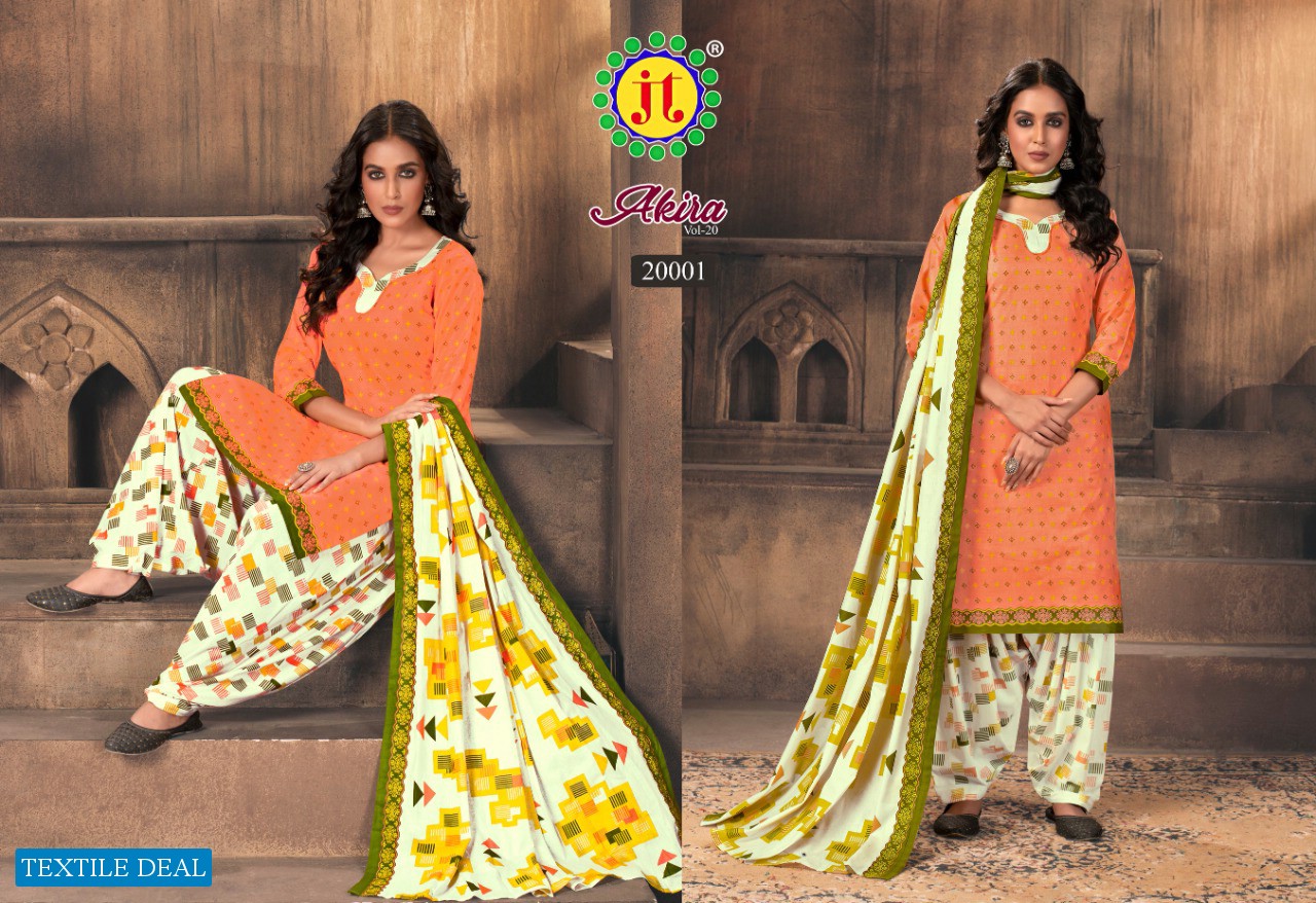 JT Akira Vol-20 Wholesale Pure Cotton Dress Material