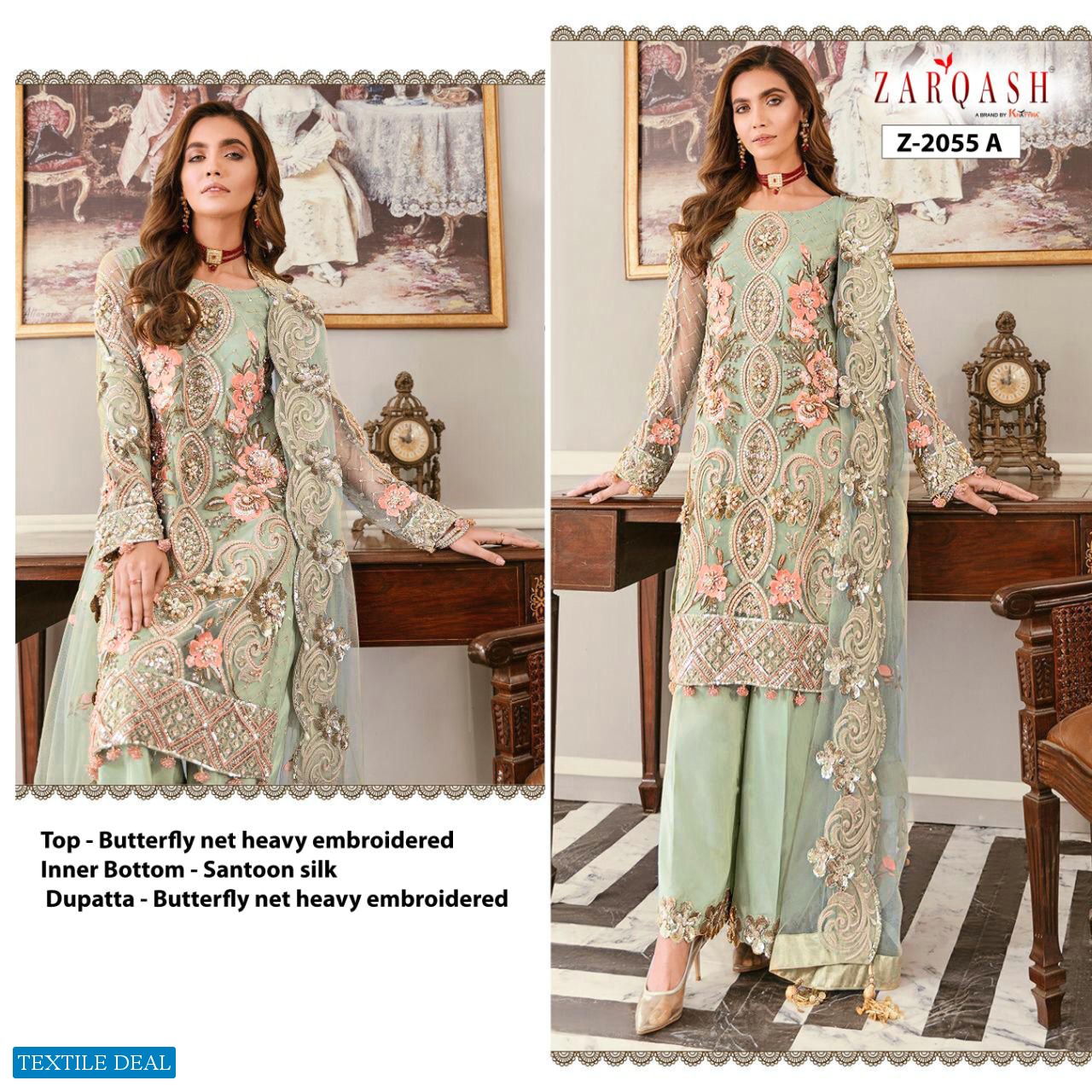 Zarqash Angelica 2055 Colour Wholesale Pakistani Concept Dress