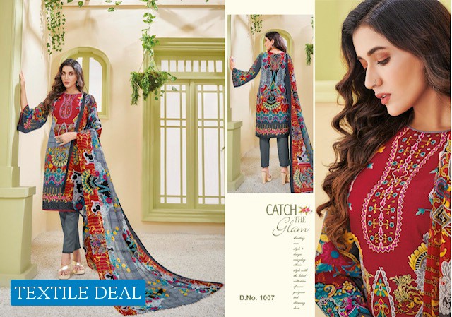 SC Aisha Vol-1 Wholesale Lawn Cotton Dress Material