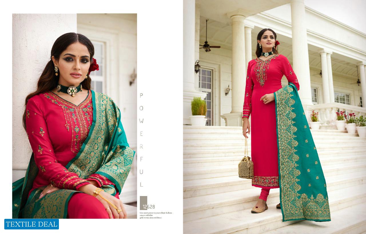 ZISA BANARASI VOL 11 BY MEERA SATIN GEORGETTE EXCLUSIVE FANCY SUITS
