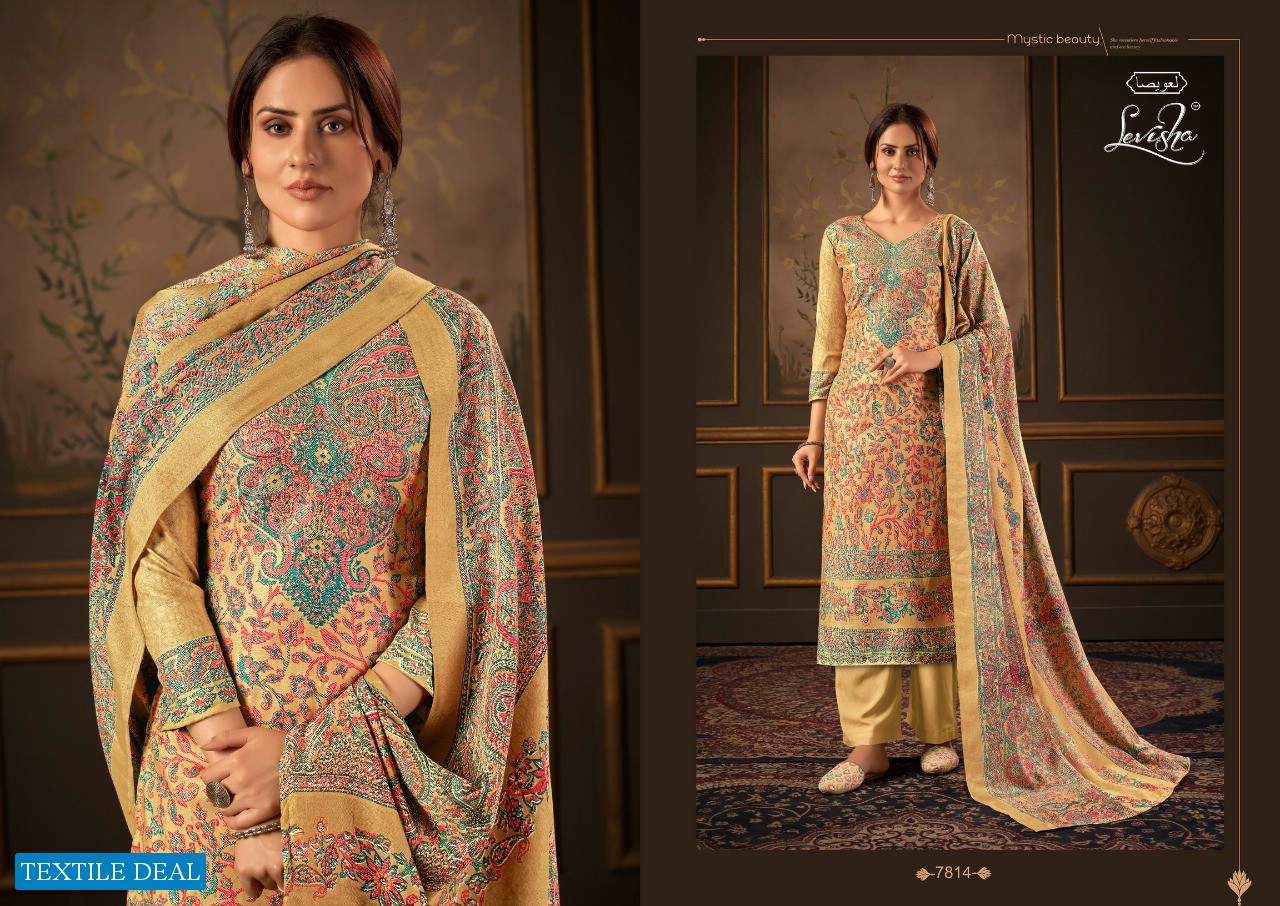 LEVISHA FEMINA VOL 12 PASHMINA KANI PRINTED DRESS MATERIALS
