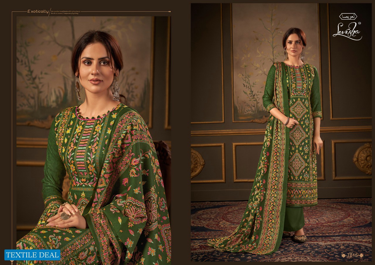 LEVISHA FEMINA VOL 12 PASHMINA KANI PRINTED DRESS MATERIALS