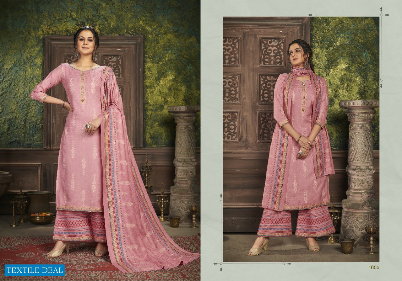 KIRNOOR 1653-1656 BY BIPSON PASHMINA FANCY LADIES DRESS MATERIALS