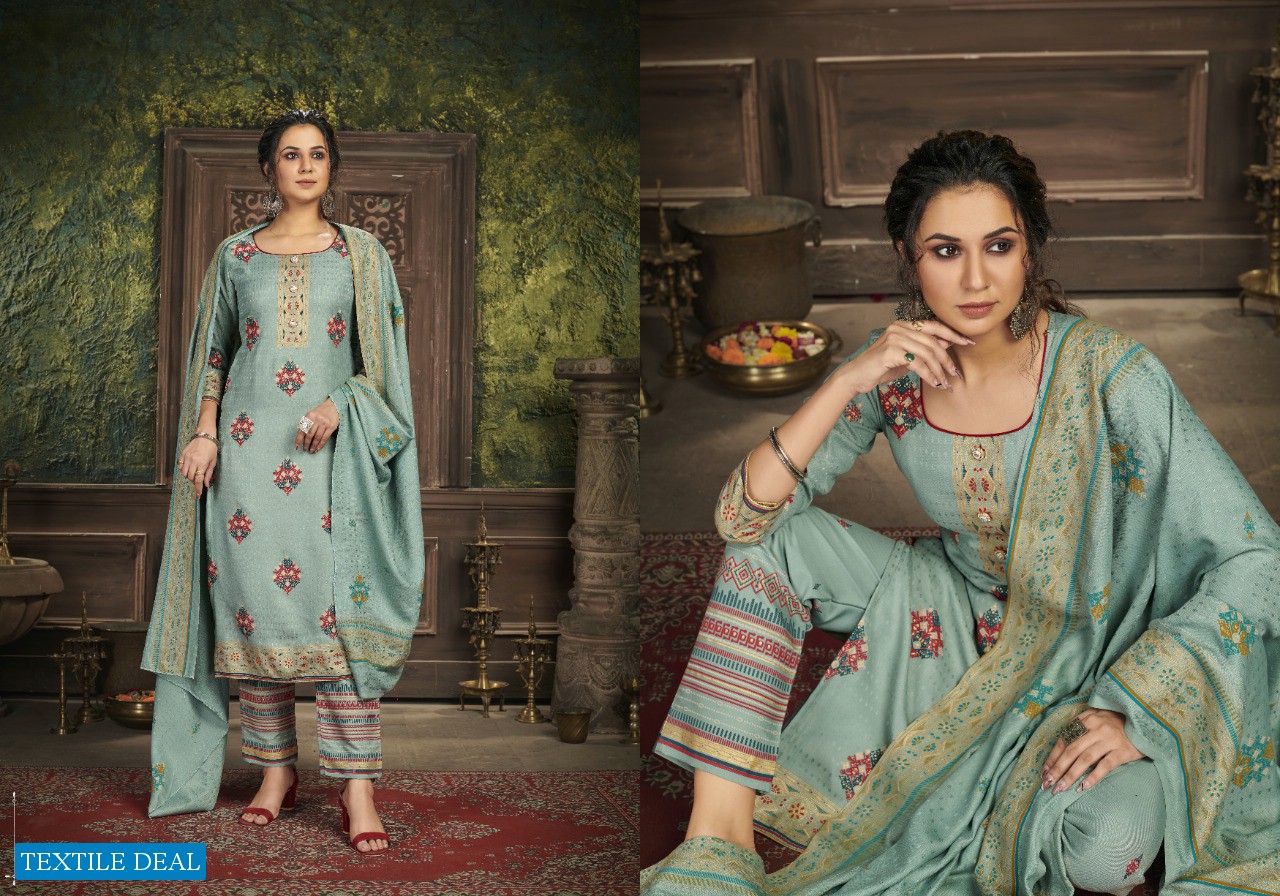 KIRNOOR 1653-1656 BY BIPSON PASHMINA FANCY LADIES DRESS MATERIALS