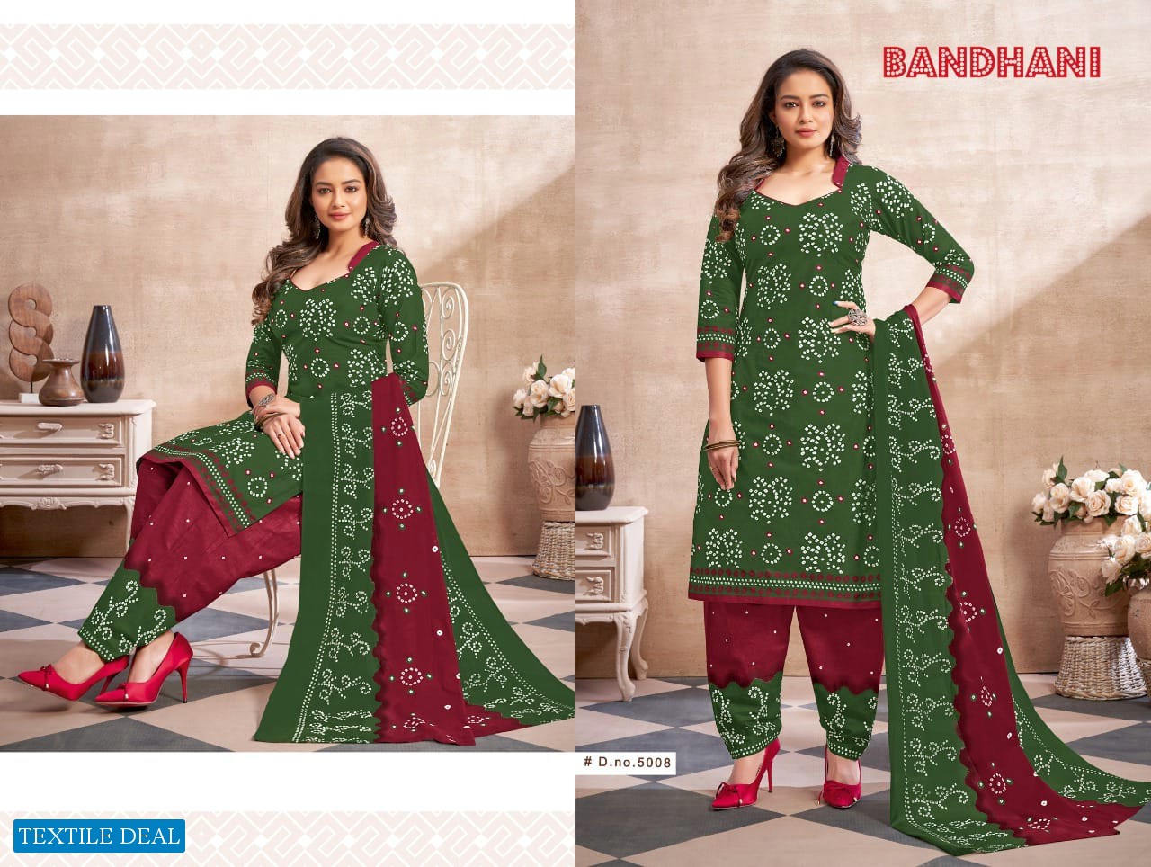 Ganesha Bandhani Vol-5 Wholesale Bandhani Patiyala Dress