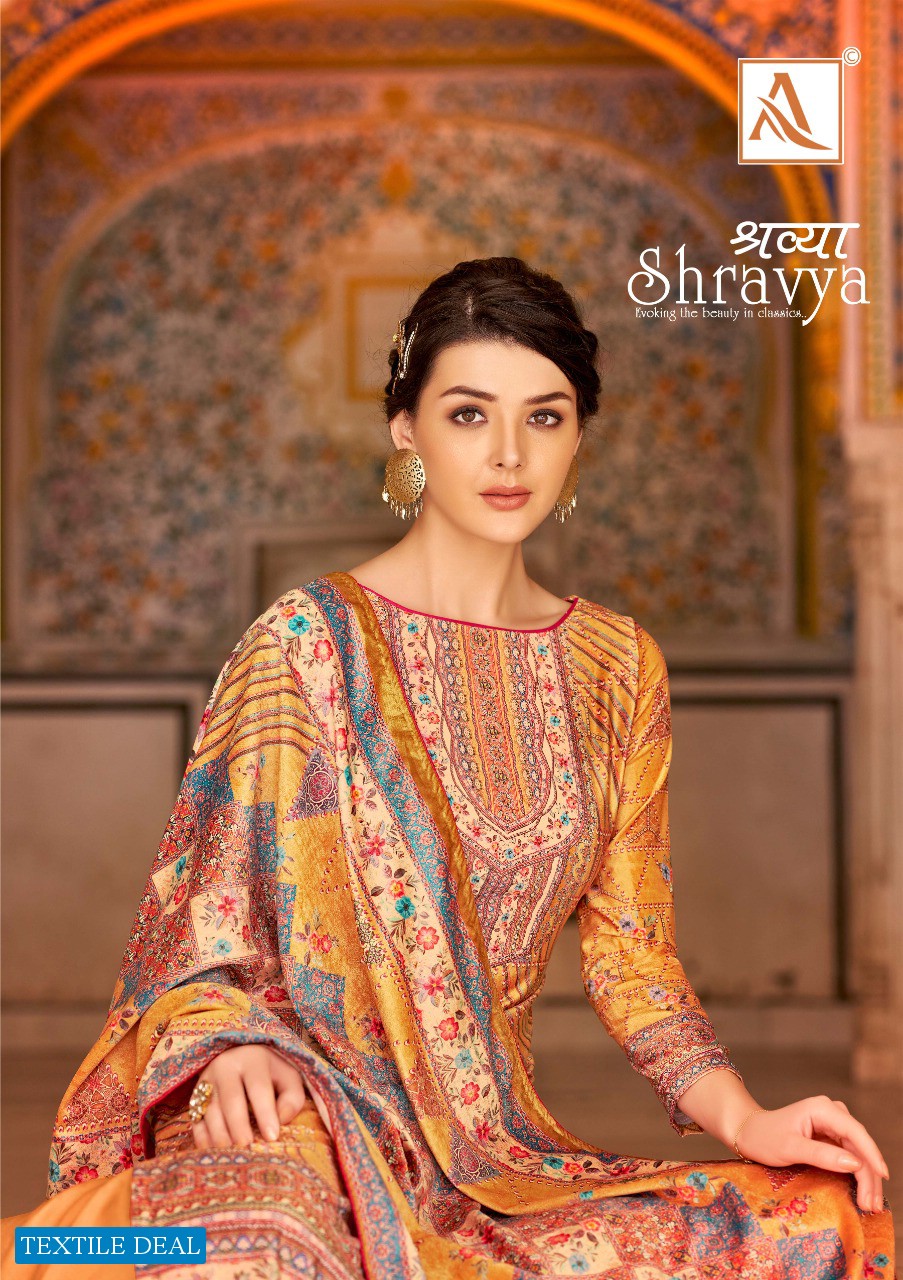 Alok Shravya Wholesale Winter Embroidered salwar Kameez