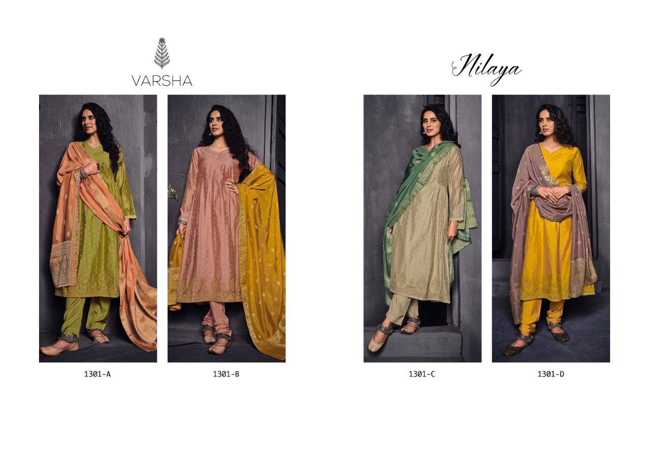 Varsha Nilaya Wholesale Banarasi Woven Work Salwar Kameez