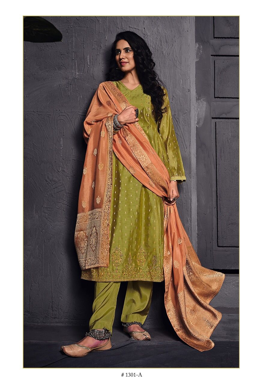 Varsha Nilaya Wholesale Banarasi Woven Work Salwar Kameez
