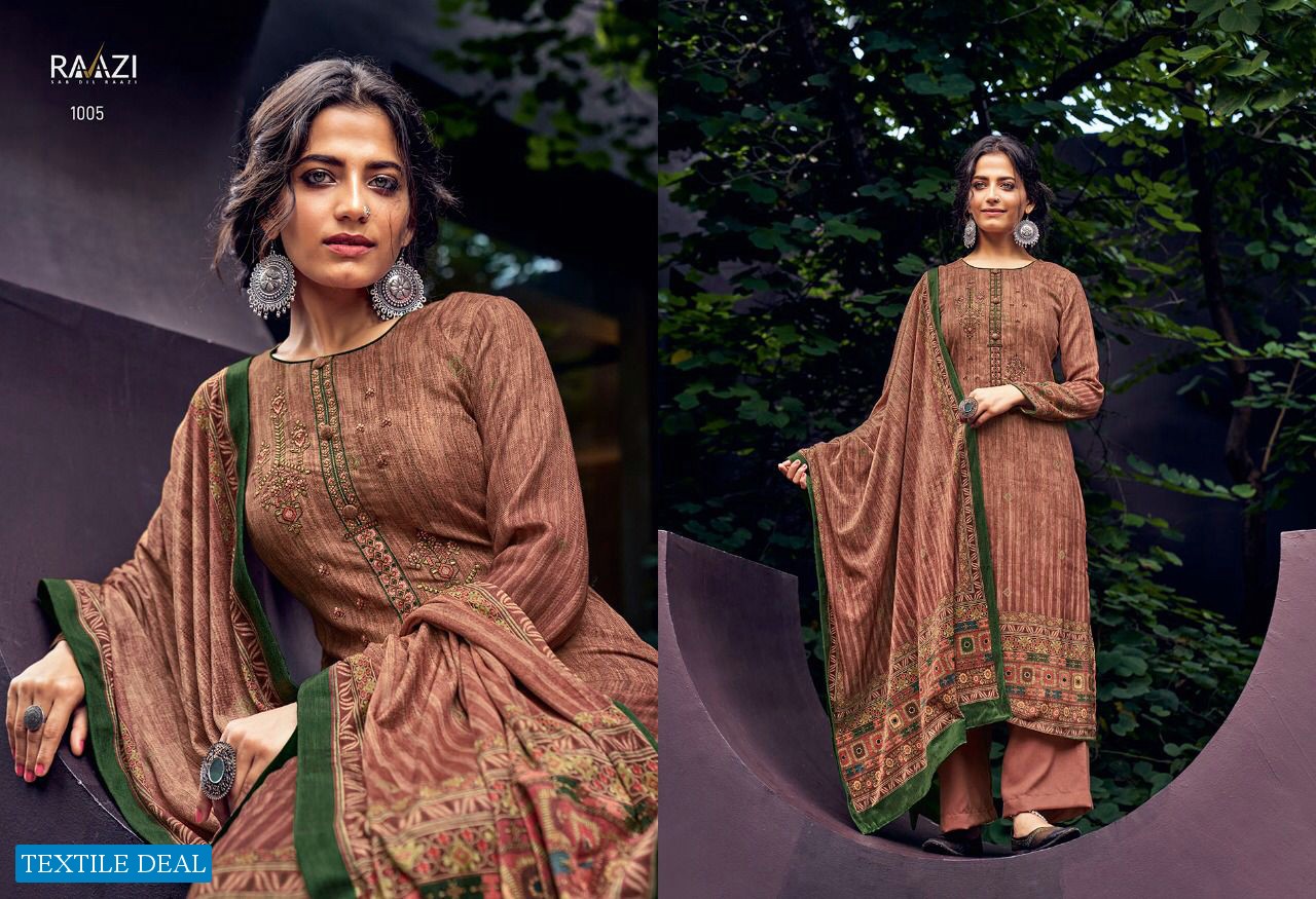 Rama Raazi Winter Tide Wholesale Heavy Pashmina Winter Salwar Kameez