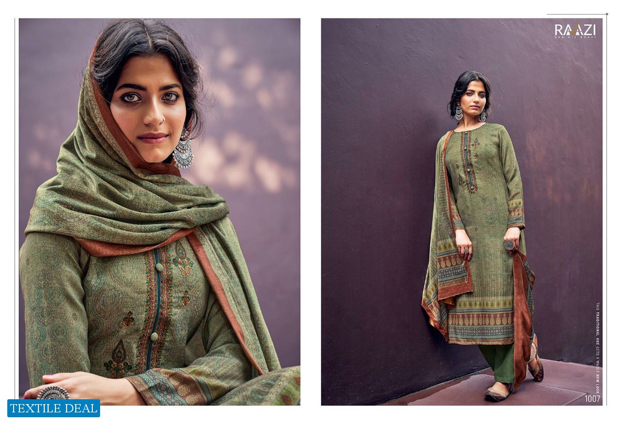 Rama Raazi Winter Tide Wholesale Heavy Pashmina Winter Salwar Kameez