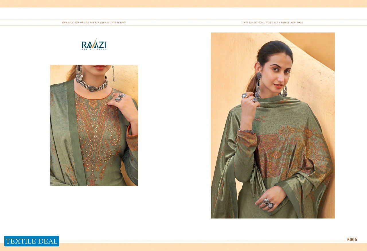Rama Raazi Mehrab Wholesale Heavy Pashmina Winter Salwar Kameez