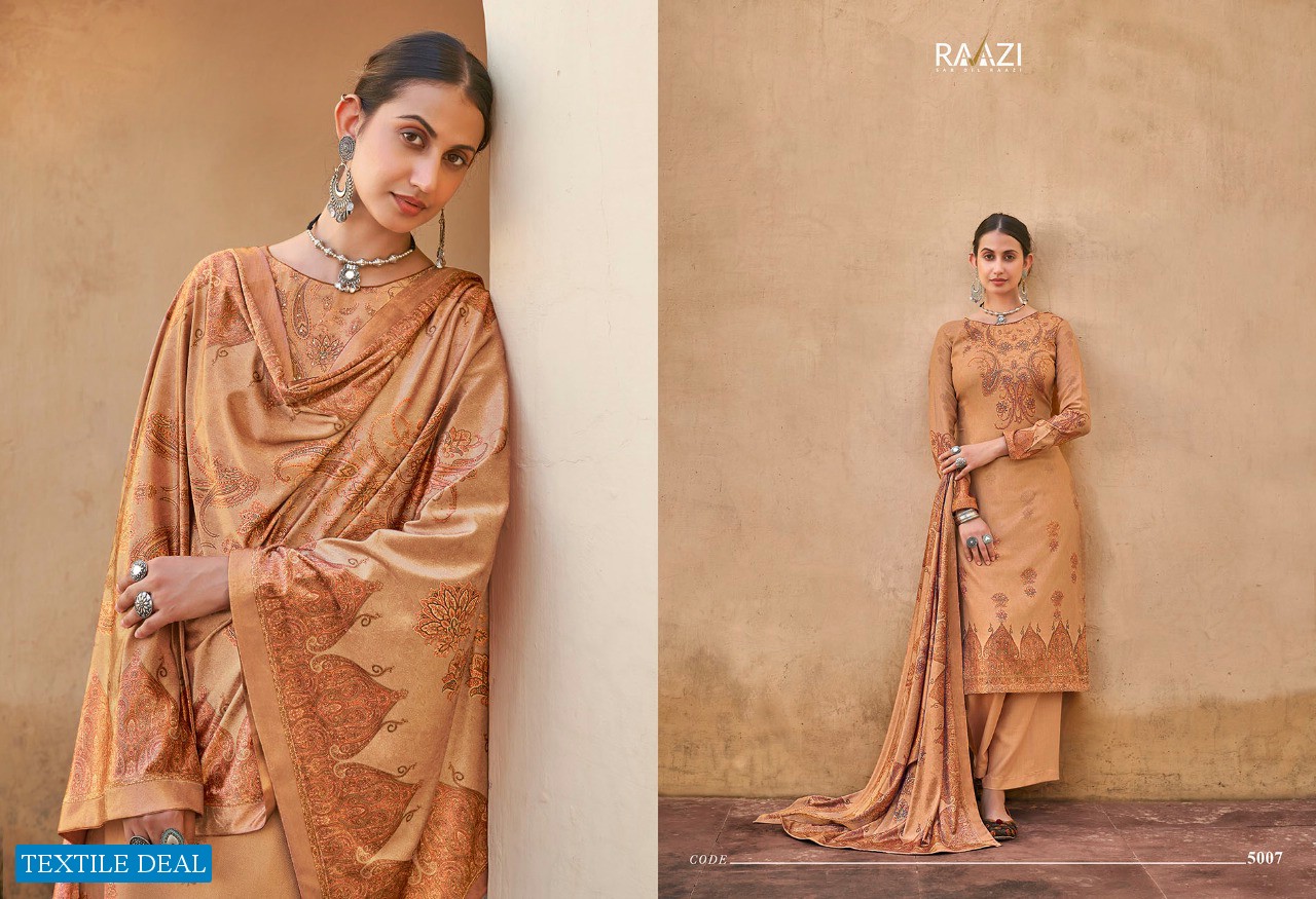 Rama Raazi Mehrab Wholesale Heavy Pashmina Winter Salwar Kameez