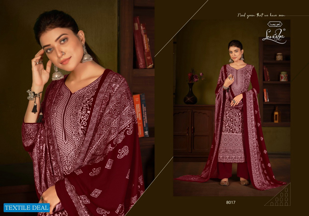 Levisha Alisa Vol-2 Wholesale Pure Pashmina Winter Dress Material