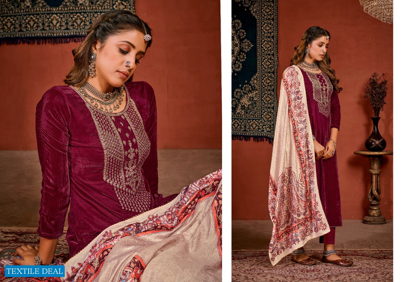 BIPSON AMIRAA VELVET DRESSES FOR WINTER DRESSES