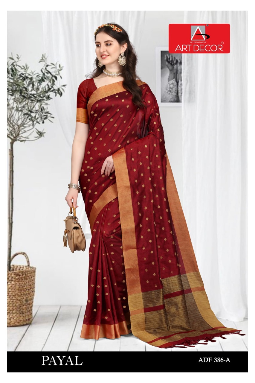 Art Decor Payal Wholesale Indian Sarees