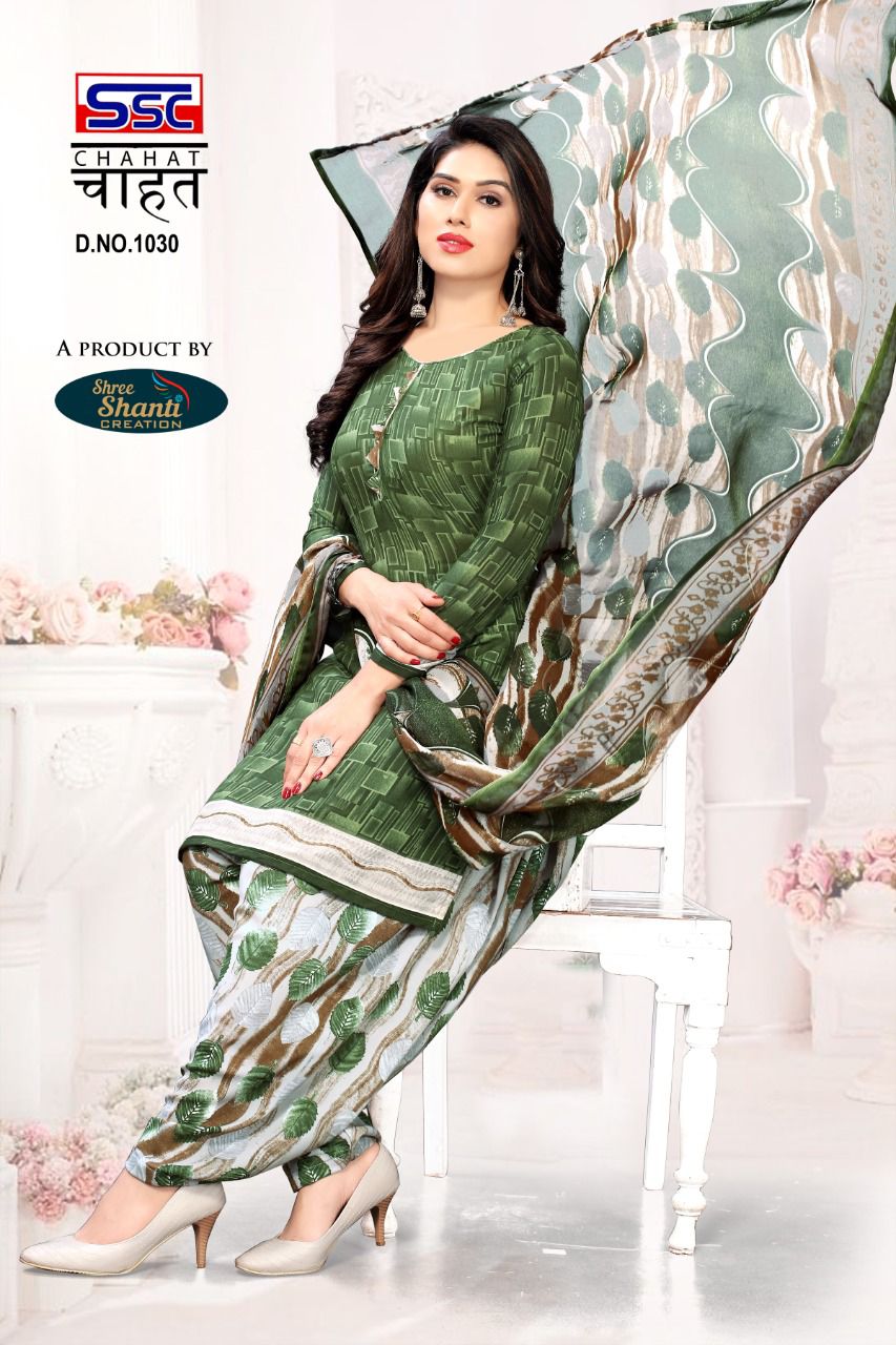 SSC Chahat Wholesale Pure Cotton Patiyala Dress Material
