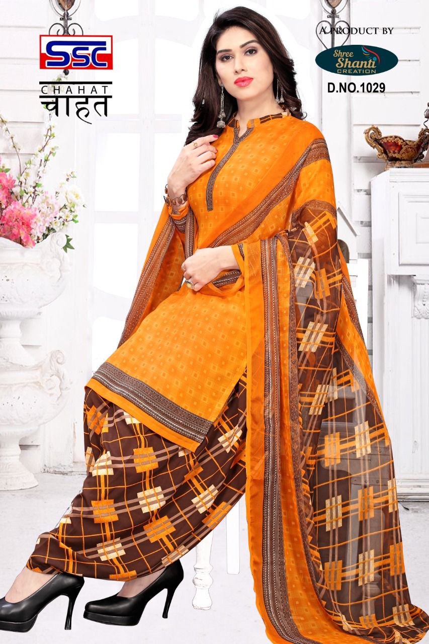 SSC Chahat Wholesale Pure Cotton Patiyala Dress Material