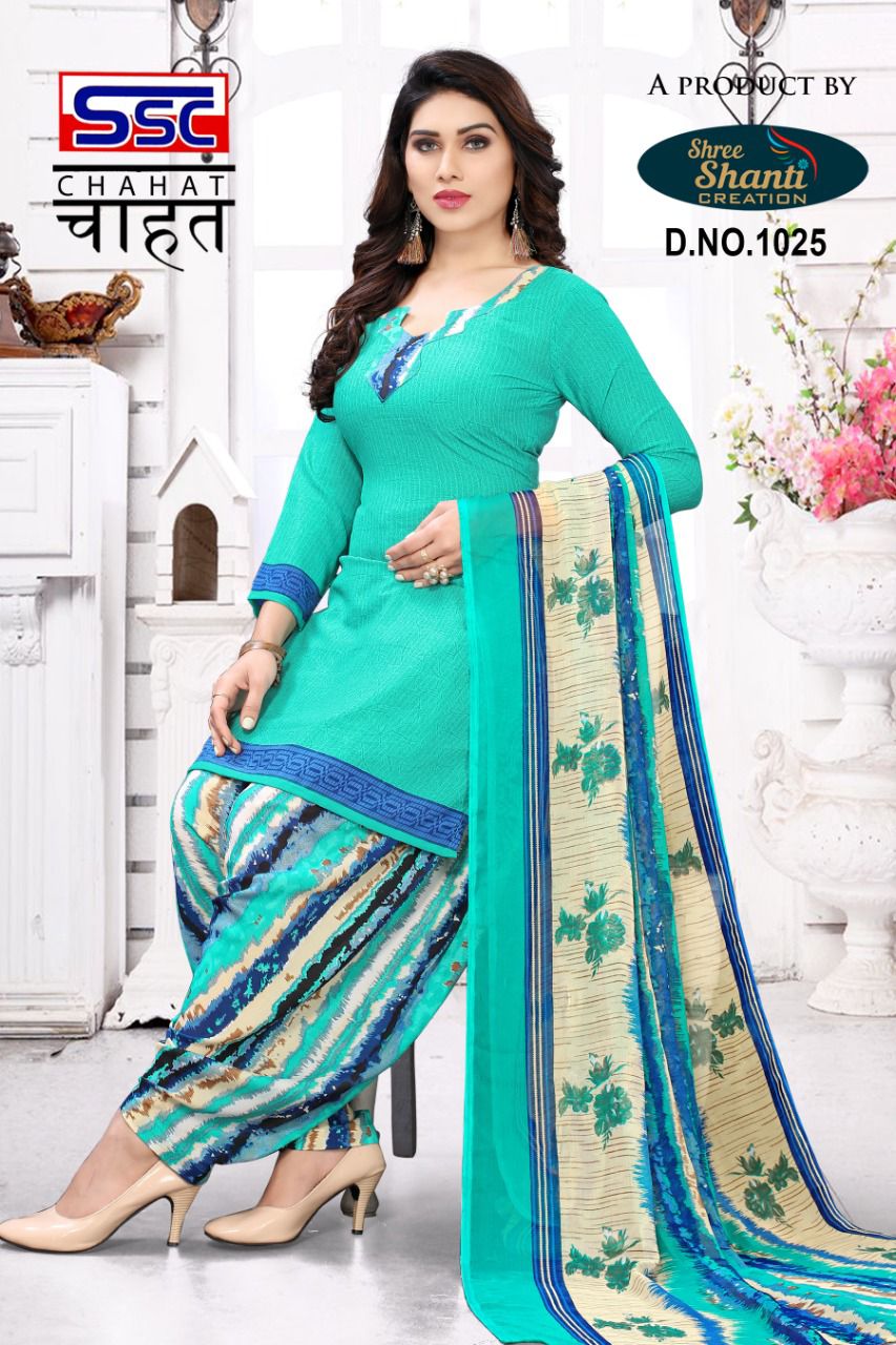 SSC Chahat Wholesale Pure Cotton Patiyala Dress Material