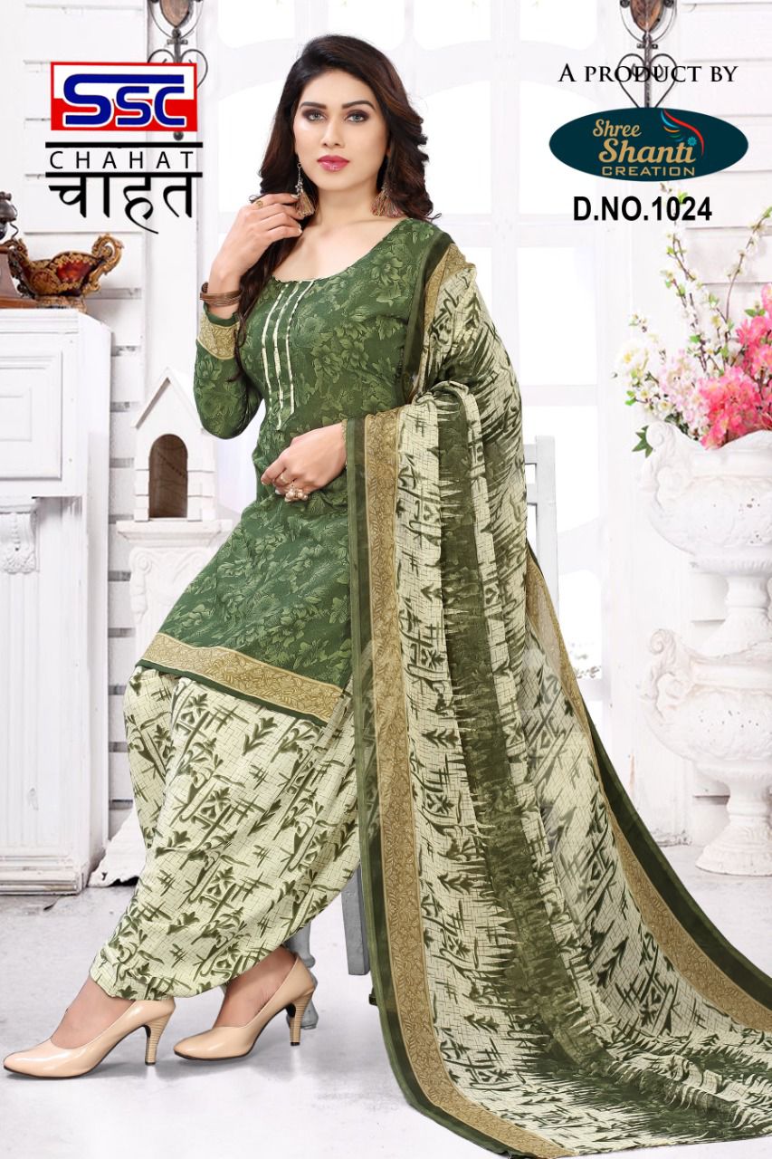 SSC Chahat Wholesale Pure Cotton Patiyala Dress Material