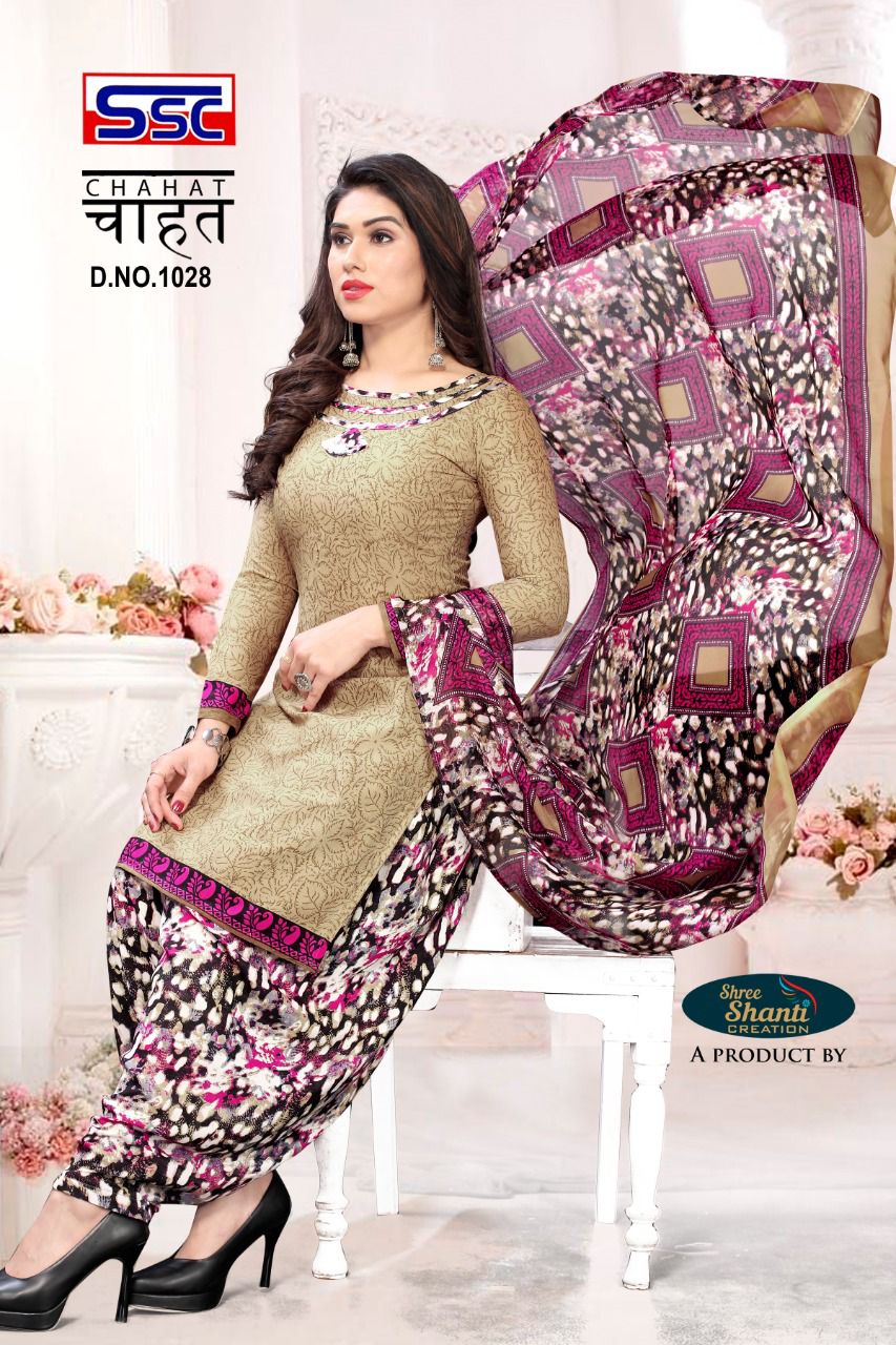 SSC Chahat Wholesale Pure Cotton Patiyala Dress Material