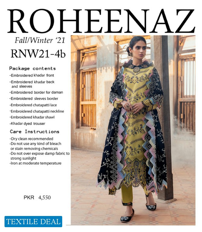 Roheenaz Fall Winter 2021 Mushq Wholesale Pakistani Concept Dress