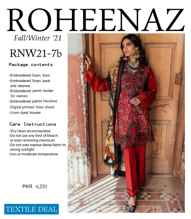 Roheenaz Fall Winter 2021 Mushq Wholesale Pakistani Concept Dress