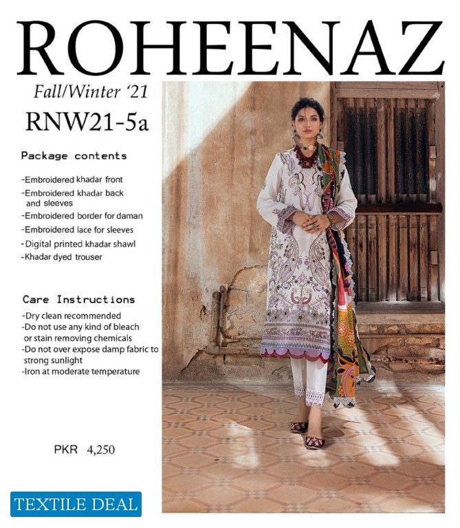 Roheenaz Fall Winter 2021 Mushq Wholesale Pakistani Concept Dress