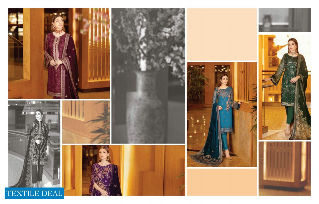 Ramsha Velvet Collection Vol-3 Wholesale Original Pakistani Dress