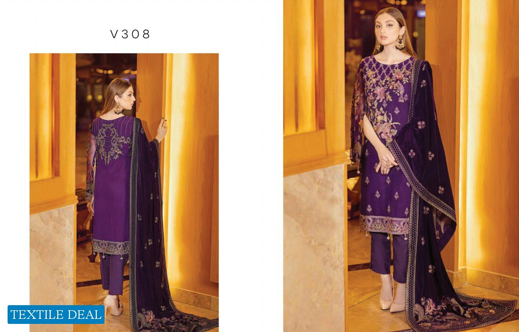 Ramsha Velvet Collection Vol-3 Wholesale Original Pakistani Dress