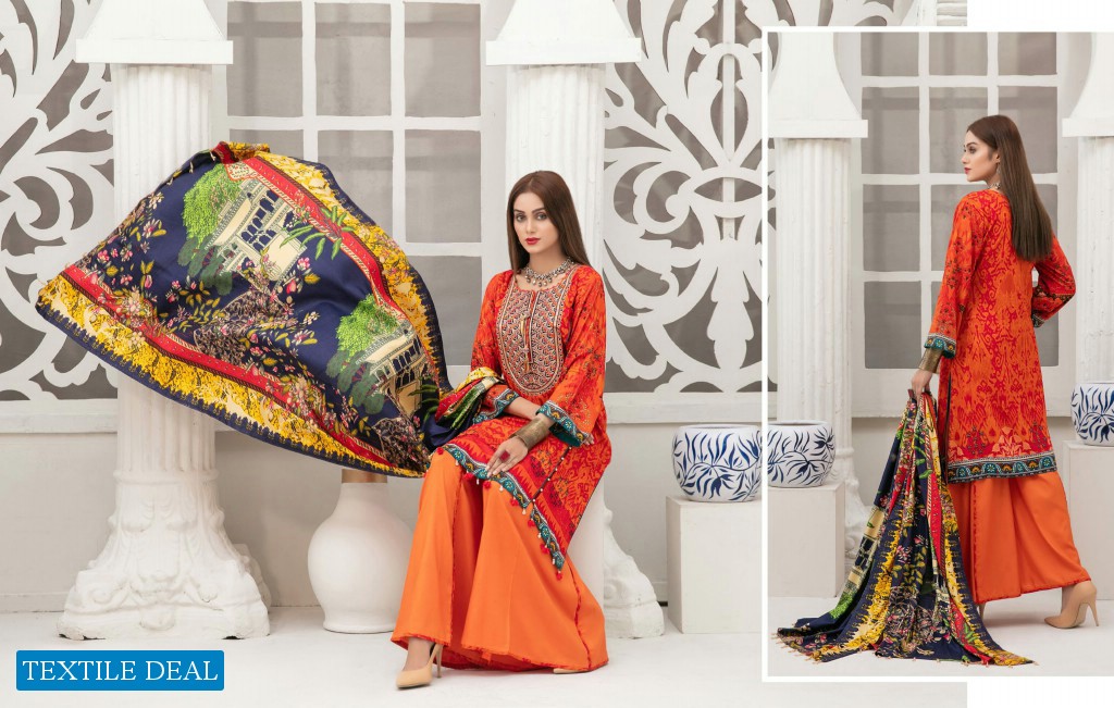 Tawakkal Dilara Unstitched Embroidered Pakistani Salwar Kameez