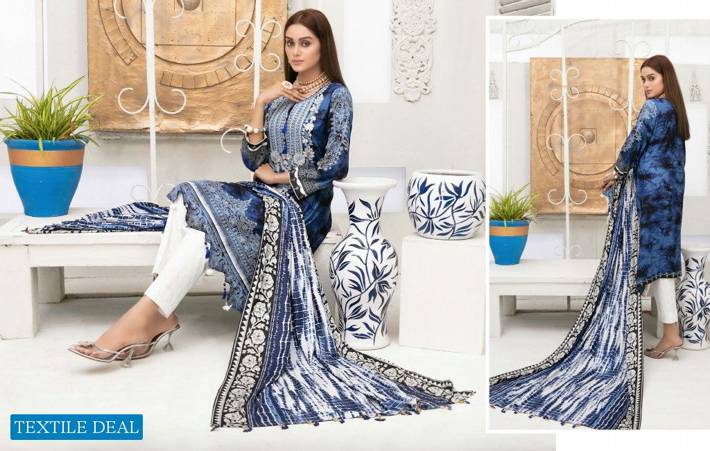 Tawakkal Dilara Unstitched Embroidered Pakistani Salwar Kameez