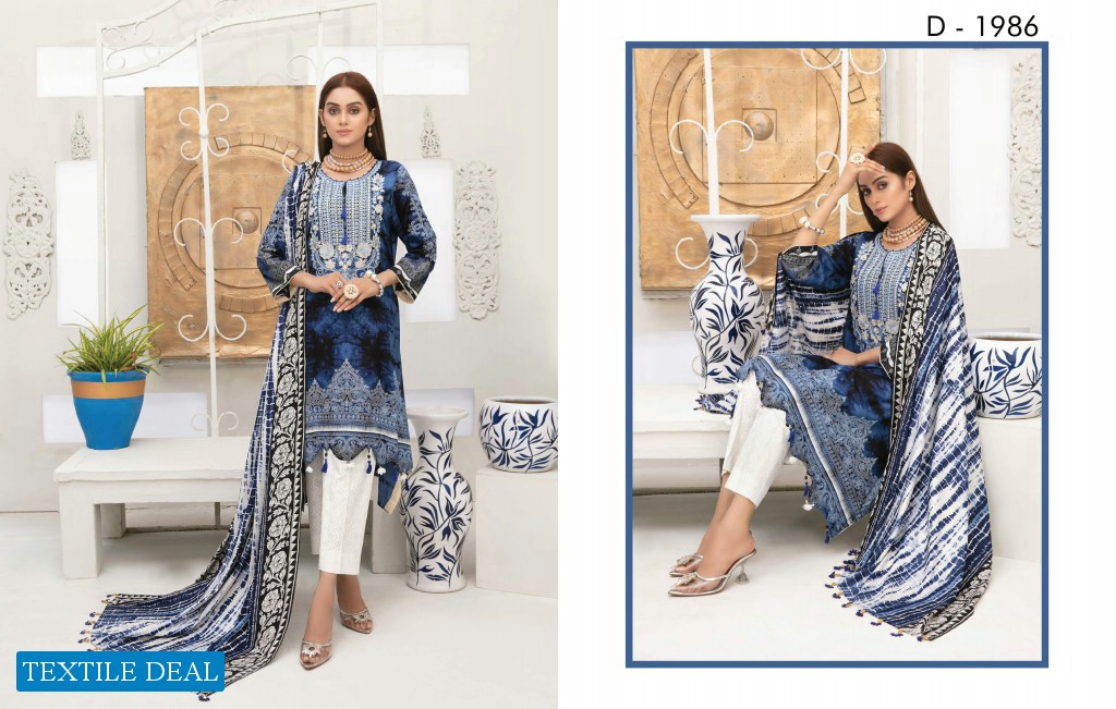 Tawakkal Dilara Unstitched Embroidered Pakistani Salwar Kameez