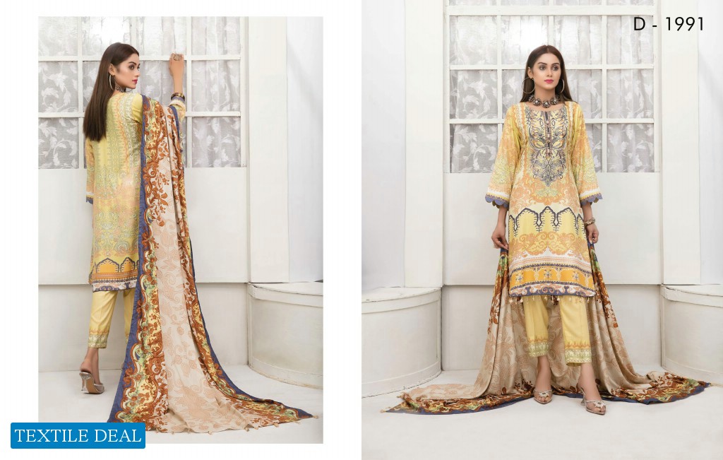 Tawakkal Dilara Unstitched Embroidered Pakistani Salwar Kameez
