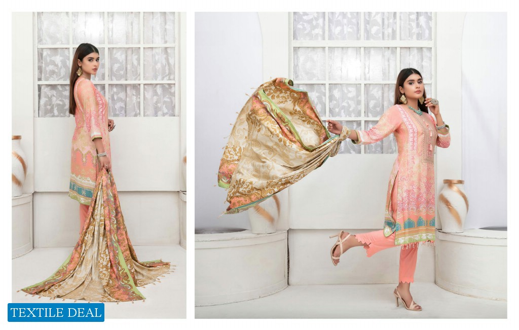 Tawakkal Dilara Unstitched Embroidered Pakistani Salwar Kameez