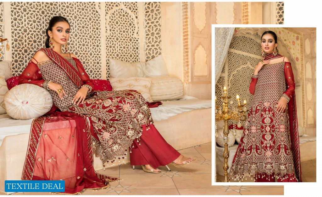 Maryam's Premium Festive Vol-9 Hand Made Neck Luxury Embroidered Collection 2021