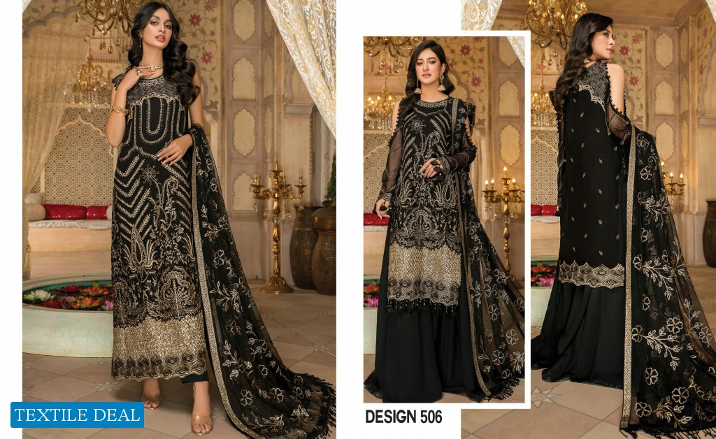 Maryam's Premium Festive Vol-9 Hand Made Neck Luxury Embroidered Collection 2021