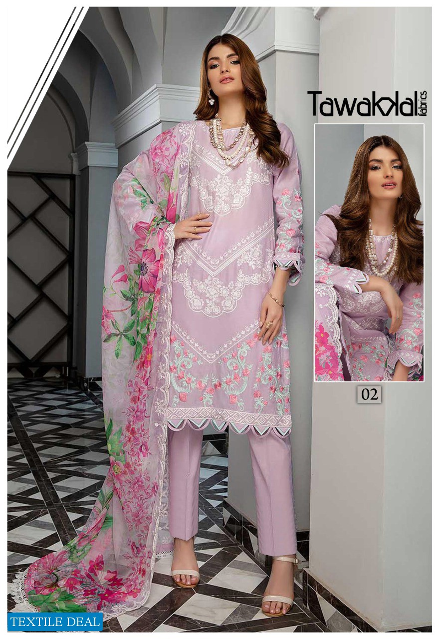 Tawakkal Zaafira Luxury Lawn Printed Dress Material