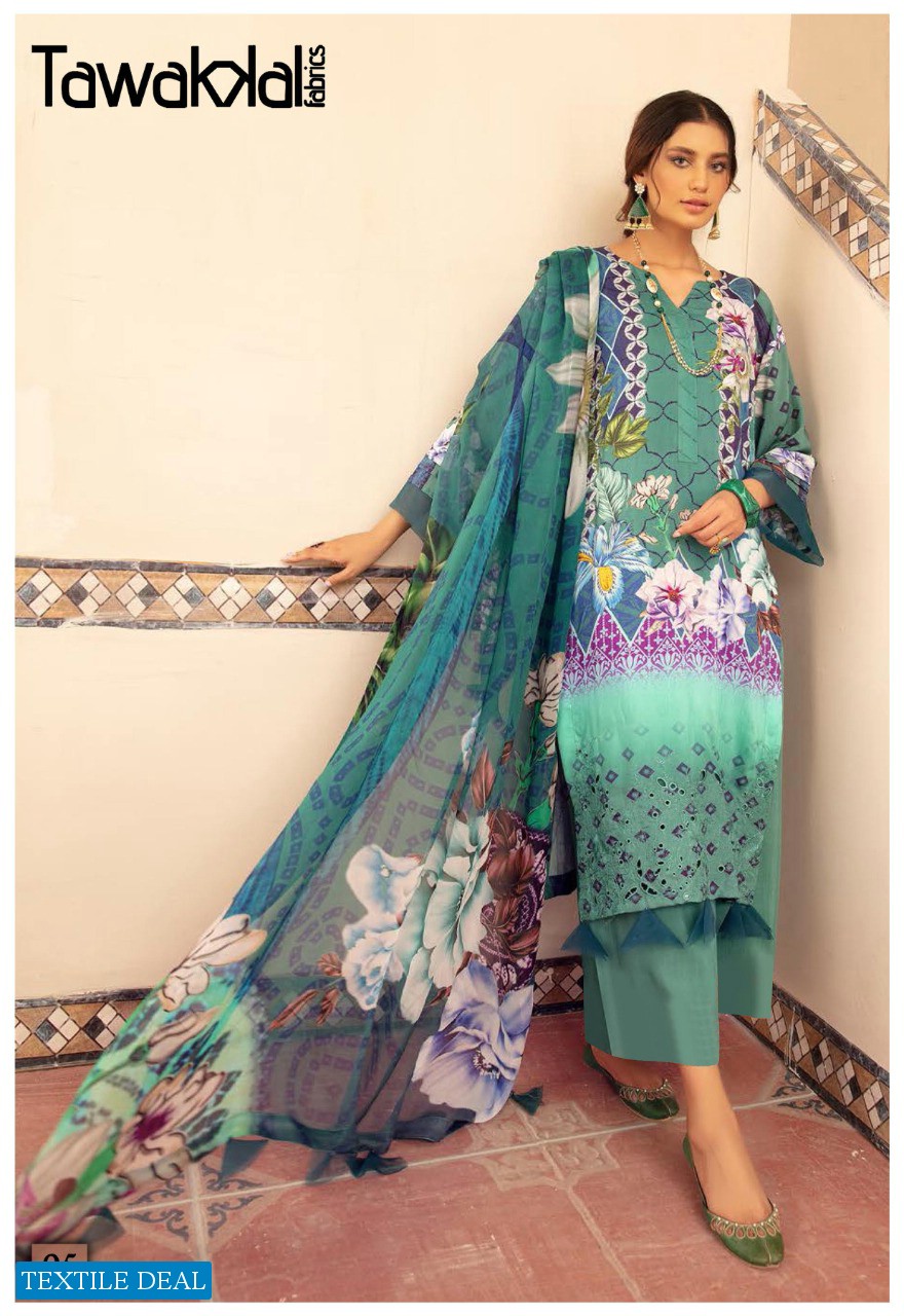 Tawakkal Zaafira Luxury Lawn Printed Dress Material