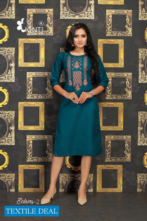 Kinti Eclairs Vol-2 Wholesale Long Kurtis