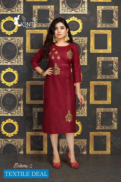 Kinti Eclairs Vol-2 Wholesale Long Kurtis