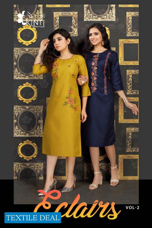 Kinti Eclairs Vol-2 Wholesale Long Kurtis