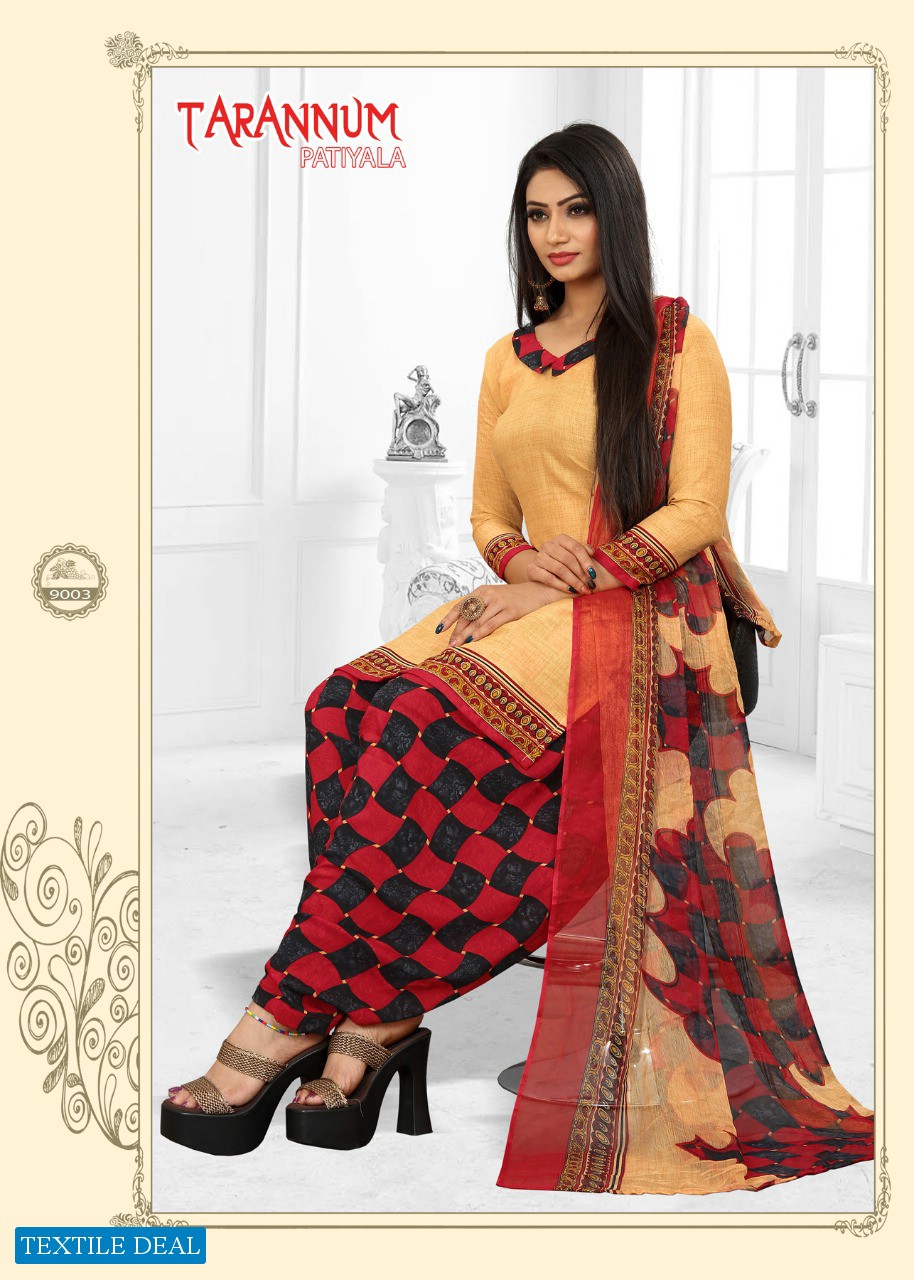 Dhanlaxmi Tarannum Patiyala Vol-1 Wholesale Leaon Crepe Dress Material