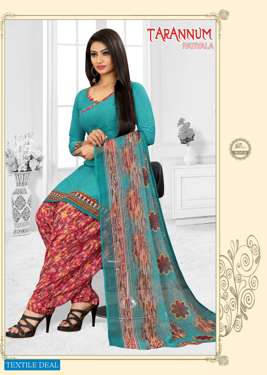 Dhanlaxmi Tarannum Patiyala Vol-1 Wholesale Leaon Crepe Dress Material