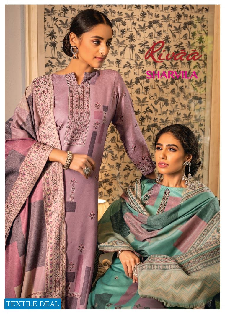 Rivaa Sharvila Wholesale Heavy Pashmina Winter Dress