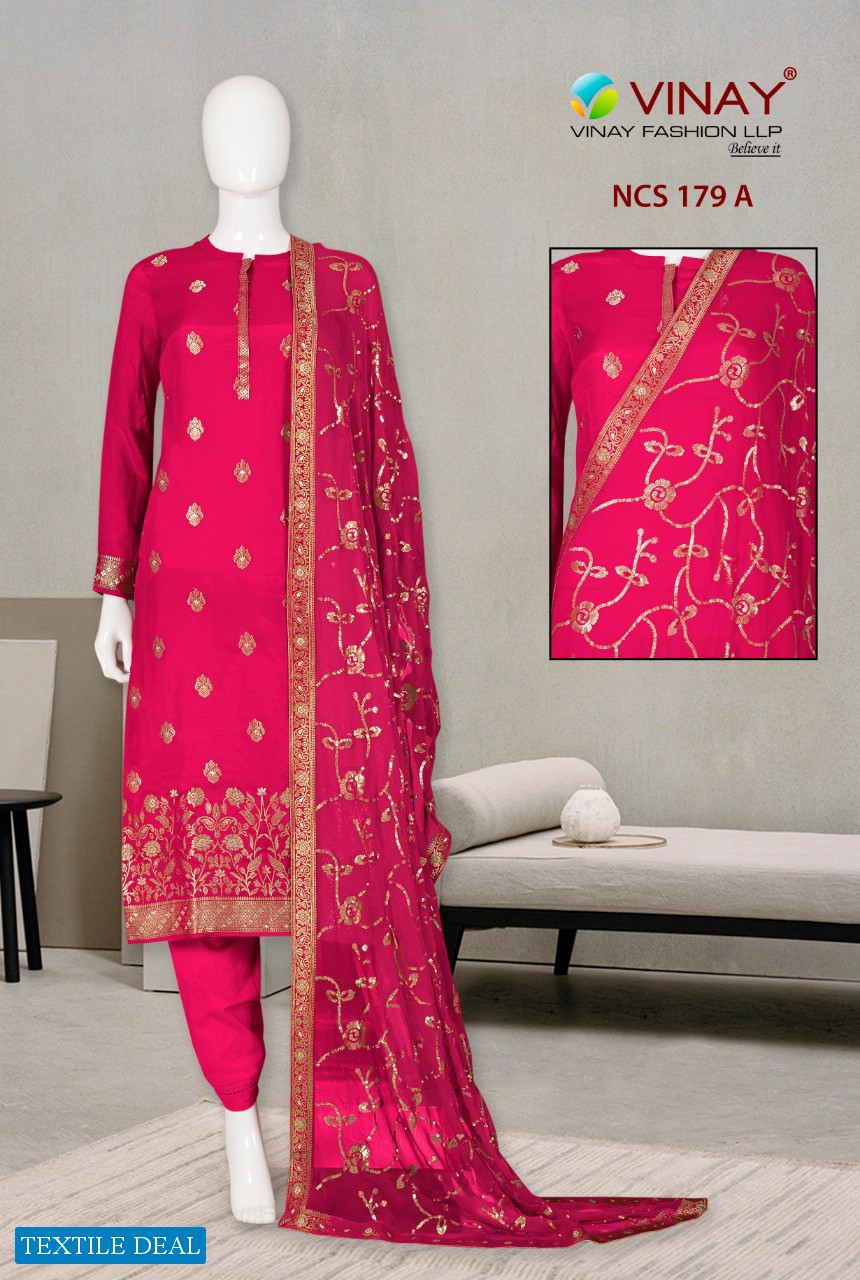 Vinay NCS-179 Wholesale Pure Viscose Salwar Kameez