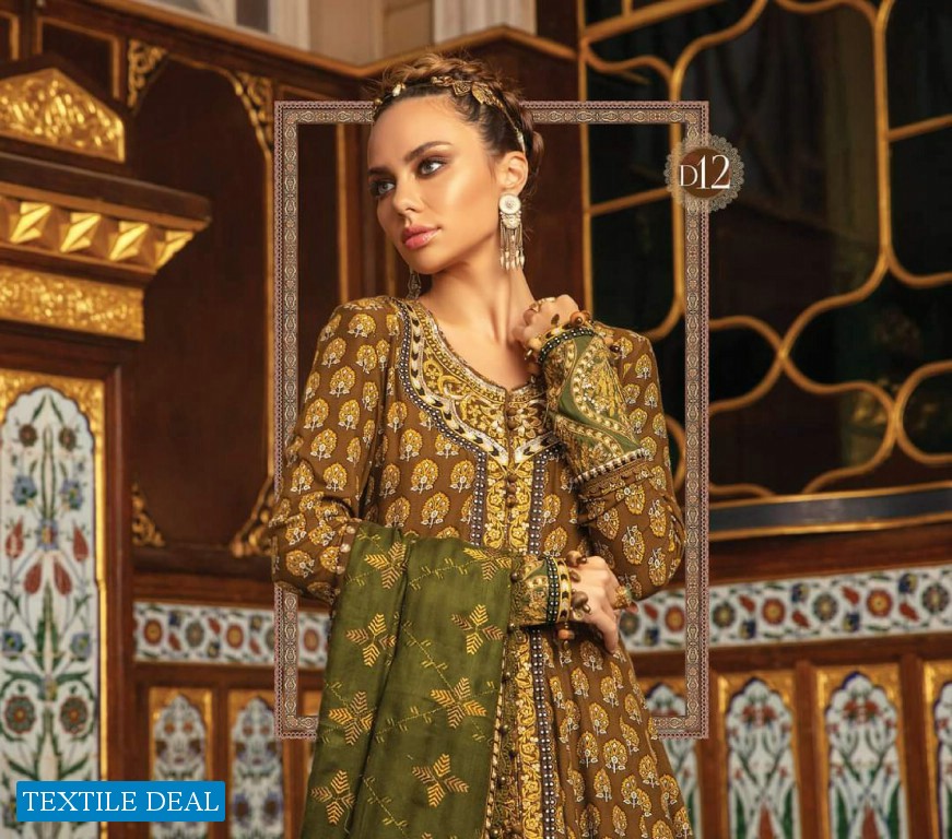 Maria B Winter Linen 2021 Wholesale Original Pakistani Salwar Kameez