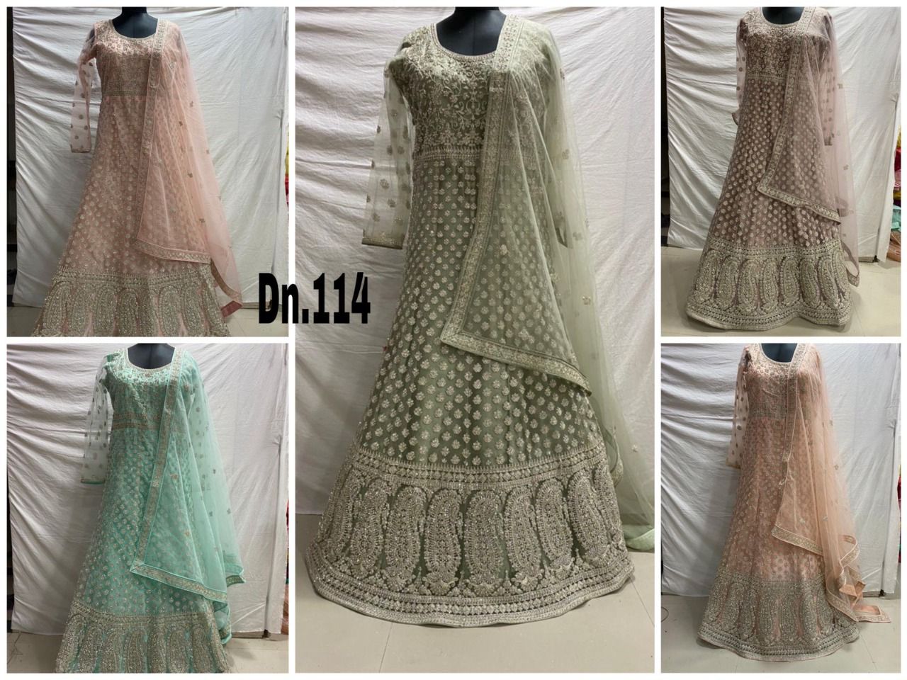 Lokesh 108 To 133Nx Wholesale Full Stitched Gown Single Available