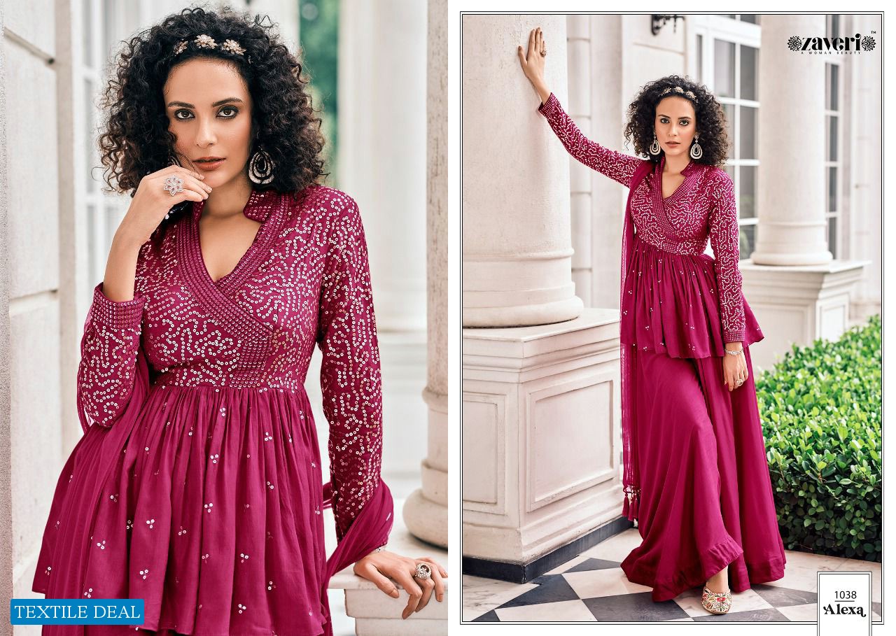 ZAVERI ALEXA VOL 1 FULL STITCH DESIGNER PLAZO SALWAR KAMEEZ